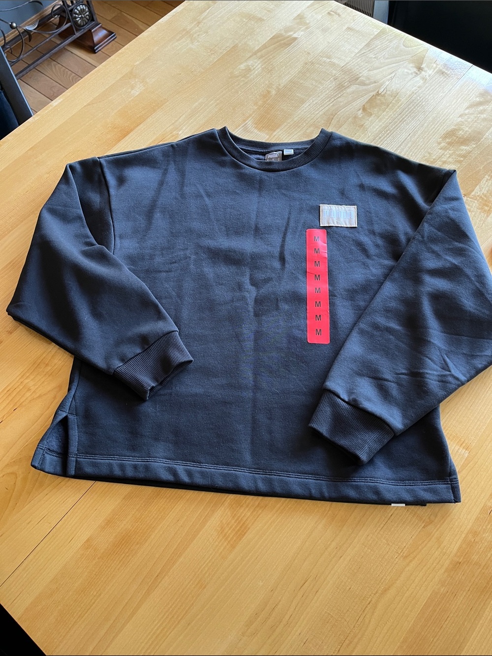 Puma Women's Black Crewneck Sweatshirt